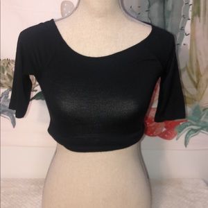 Bodycon Black Crop Top